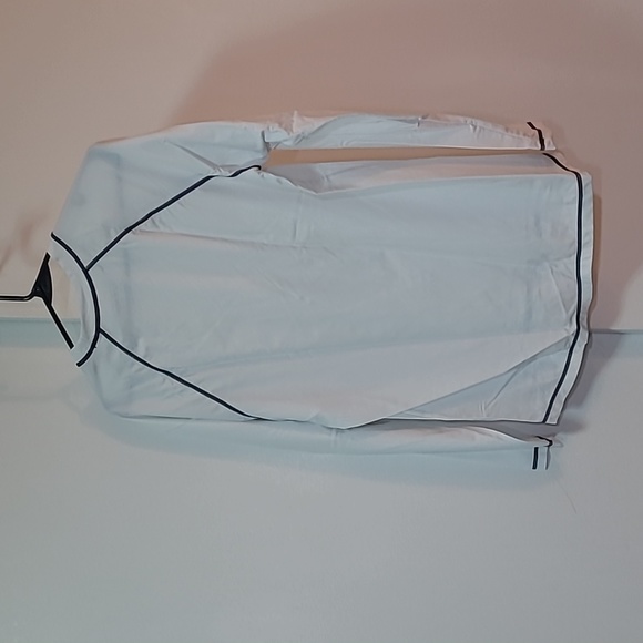 EZRUN Men's White Rash Guard Long Sleeve Swim Shirt UPF Sun Protection Quick Dry - Picture 2 of 3